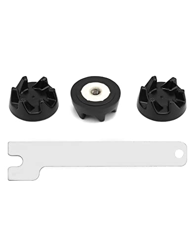 QWORK 3x Kupplung 9704230, Blender Coupler Ersatzteile Kompatibel mit KitchenAid Modellen KSB52, KSB5, 5KSB52 and 5KSB5 (Montageschlüssel Enthalten) von QWORK