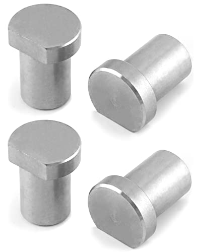 QWORK 4 Stück Bench Dogs Edelstahl Bankstopps für Fixieren und Bearbeiten von Werkstücken, für alle Werktische mit 20 mm Bohrungen QWORK 4 Stück Bench Dogs Edelstahl Bankstopps für Fixieren und Bearbeiten von Werkstücken, für alle Werktische mit 20 mm Bohrungen von QWORK