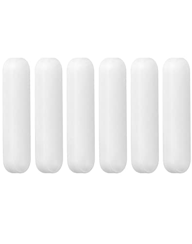 QWORK® 6 Stück Magnetrührstäbchen, Typ-C Weiß Farbe PTFE Rührfische Labor Rührer für Magnetmischer QWORK® 6 Stück Magnetrührstäbchen, Typ-C Weiß Farbe PTFE Rührfische Labor Rührer für Magnetmischer von QWORK