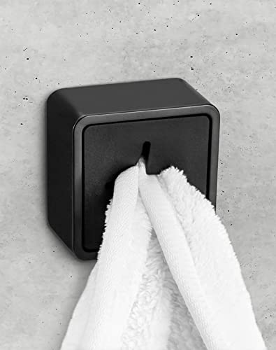 QWORK® 6 Stück Selbstklebend Geschirrtuchhalter, Quadrat Handtuchhaken Ohne Bohren für Bad Küche Haushalt von QWORK