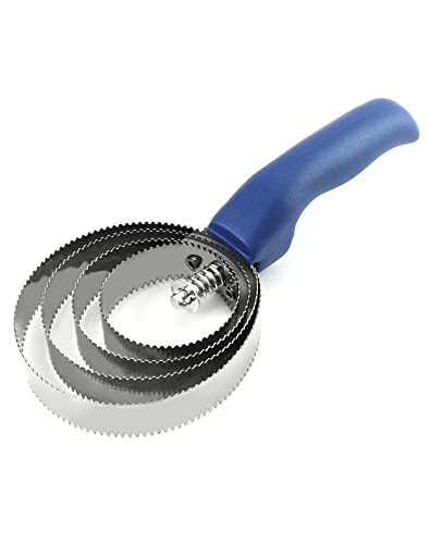 QWORK® Doppelseitiger Striegel, Pferdebürste, 4 Ringen, mit Soft Touch Griff QWORK® Doppelseitiger Striegel, Pferdebürste, 4 Ringen, mit Soft Touch Griff von QWORK