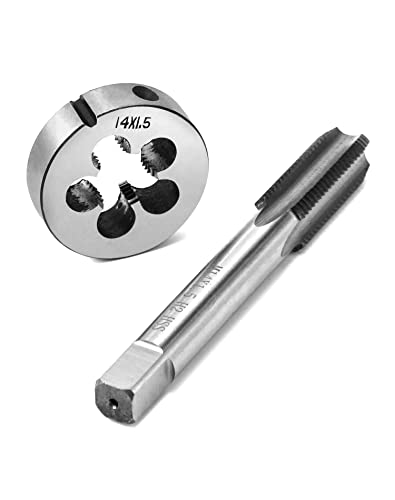 QWORK® Gewindebohrer M14x1.5mm, Gewindebohrer und Schneideisen Set QWORK® Gewindebohrer M14x1.5mm, Gewindebohrer und Schneideisen Set von QWORK
