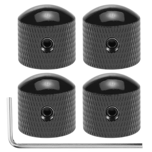 QWORK Gitarren-Geschwindigkeitsregler, Set mit 4 Metall-Lautstärke-Tonknöpfen QWORK Gitarren-Geschwindigkeitsregler, Set mit 4 Metall-Lautstärke-Tonknöpfen von QWORK