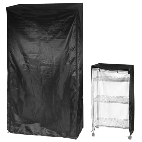 QWORK Regaleinheiten-Abdeckung, strapazierfähig, wasserdicht, Drahtregal-Abdeckung für Regale, 91,4 x 35,6 x 137,2 cm von QWORK