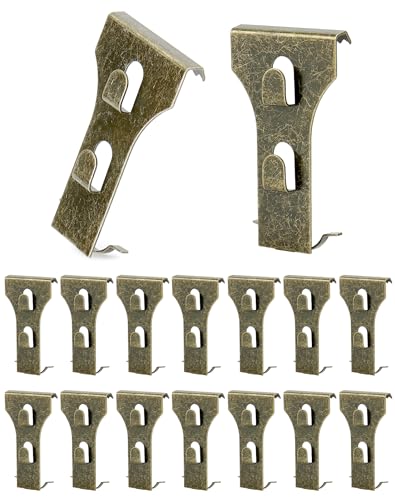 QWORK Ziegelklammern zum Aufhängen, ohne Bohren, einfache Clip-on-Haken für Outdoor-Dekoration, passend für Standardziegel von 5,4 bis 6,7 cm, 16 Stück QWORK Ziegelklammern zum Aufhängen, ohne Bohren, einfache Clip-on-Haken für Outdoor-Dekoration, passend für Standardziegel von 5,4 bis 6,7 cm, 16 Stück von QWORK