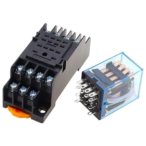1Pc MY4NJ Elektronische Micro Mini Elektromagnetische Relais 5A 14PIN Spule 4DPDT Mit PYF14A Sockel Basis DC/AC 12V 24V 36V 48V 110V 220(DC,24V) von QWQZQKWDA