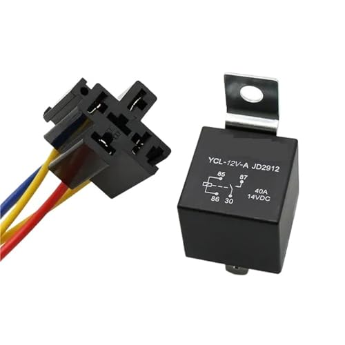4 5 Pin 4P 5P 40A Wasserdichtes Autorelais Lange Lebensdauer Kfz-Relais Schließer DC 12V/24V Relais for Scheinwerfer-Klimaanlage(S) von QWQZQKWDA