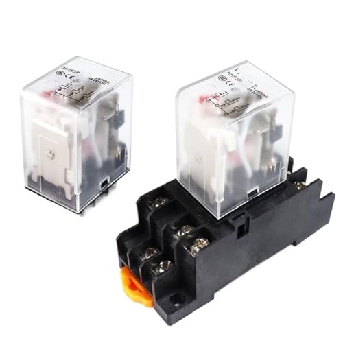 HH53P MY3N Zwischenrelaisspule DC12V/24V AC110V/220V/380V 5A 11-polig 3NO3NC Mikro-Elektromagnetrelais LED-Lampe VaneAims(Without base,DC24V) von QWQZQKWDA