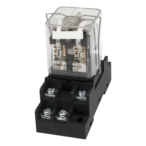 JQX-30F 30A elektromagnetisches Relais mit Sockelsockel Hochleistungsrelais JQX-30F-2Z AC 220V 110V DC 24V 12V(24VDC) von QWQZQKWDA