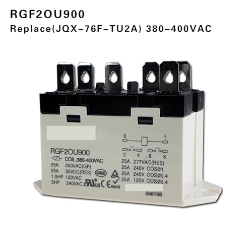 Leistungsrelais RGF2OU740 RGF2OU900 220VAC 380-400VAC 25A 6PIN 6 Fuß 2 Sätze normalerweise austauschbarer JQX-76F-TU-2A(380-400VAC) von QWQZQKWDA
