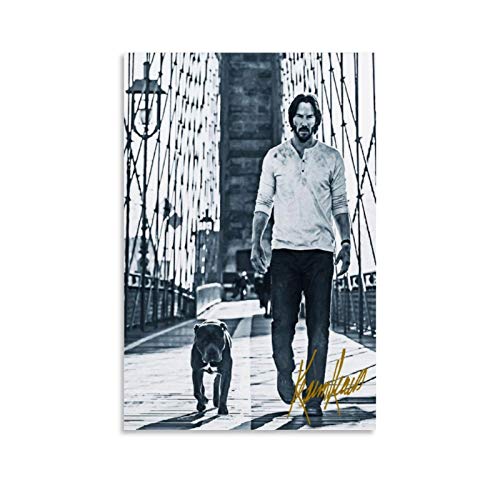 QWSDF Keanu Reeves Leinwand-Kunst-Poster und Wandkunstdruck, modernes Familienschlafzimmer, 40 x 60 cm von QWSDF