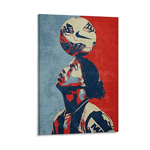 QWSDF Ronaldinho Poster, dekoratives Gemälde, Leinwand, Wandkunst, Wohnzimmer, Poster, Schlafzimmer, Gemälde, 40 x 60 cm von QWSDF