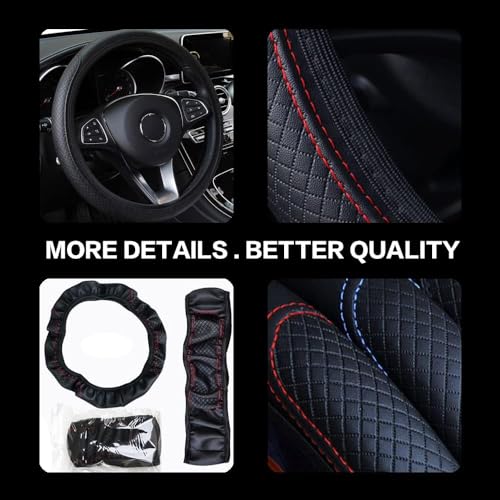 QWTYAFDD Auto Lenkradbezug,für VW Sharan II 7-seat 2010 2011 2012 2013 2014 2015-2023 Mikrofaser Leder Lenkradhülle Universal Größe 37-39cm Anti Rutsch Auto Innenraum QWTYAFDD Auto Lenkradbezug,für VW Sharan II 7-seat 2010 2011 2012 2013 2014 2015-2023 Mikrofaser Leder Lenkradhülle Universal Größe 37-39cm Anti Rutsch Auto Innenraum von QWTYAFDD