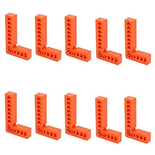 10er Set 3 Zoll 90° Winkelhilfspositionierer – Langlebiges Ingenieurplastik + Präzise Messung für Holzarbeiten, DIY - Projekte, einfach zu handhaben von QWUUYEC
