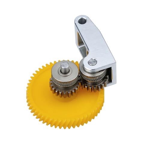 3D Printer Upgrade Extruderritzel, DLC Beschichtetes Hartstahl, Aluminium Griff Für X1 Carbon 3D Drucker P1S P1P - Verschleißfest, Anti - Rost, Genaue Filamentzufuhr Für (Version aktualisieren) von QWUUYEC
