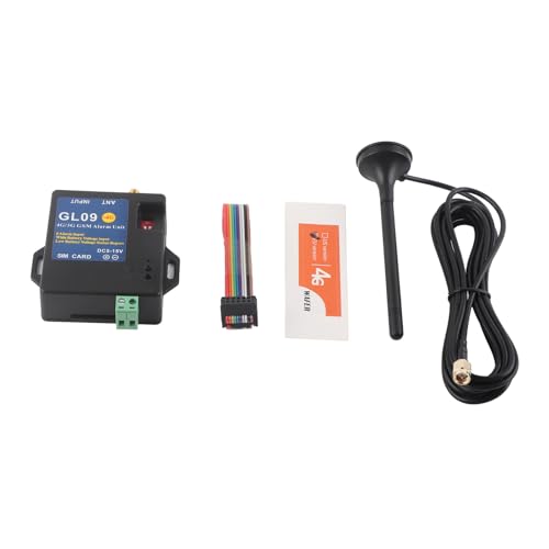 4G 8-Kanal-Alarmsystem – DC 5 V – 15 V Stromversorgung, anpassbare Warnmeldungen und Alarm bei niedrigem Batteriestand, Fernüberwachung für die Sicherheit zu Hause und den (Type 1) von QWUUYEC