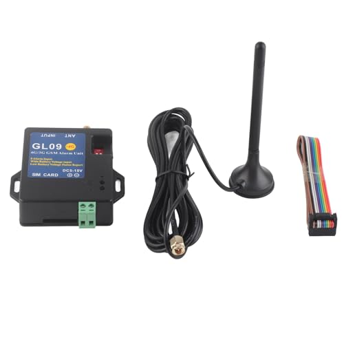 4G 8-Kanal-Alarmsystem – DC 5 V – 15 V Stromversorgung, anpassbare Warnmeldungen und Alarm bei niedrigem Batteriestand, Fernüberwachung für die Sicherheit zu Hause und den (Type 3) von QWUUYEC