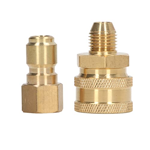 5000PSI Hochdruckreiniger Zubehör – Robuste Adapter mit langlebigem Messing + Korrosionsbeständig für Hochdruckanwendungen und zuverlässige Verbindung (M14x1.5mm Female Thread Plug Male Thread Socket) von QWUUYEC
