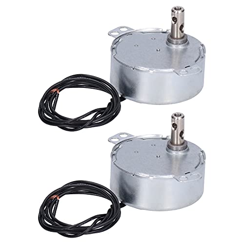 AC Motor 2 Stück – Synchronous Motor mit konstanter Geschwindigkeit + niedrigem Energieverbrauch für Ventilatoren, Heizgeräte, Modelle und mehr von QWUUYEC