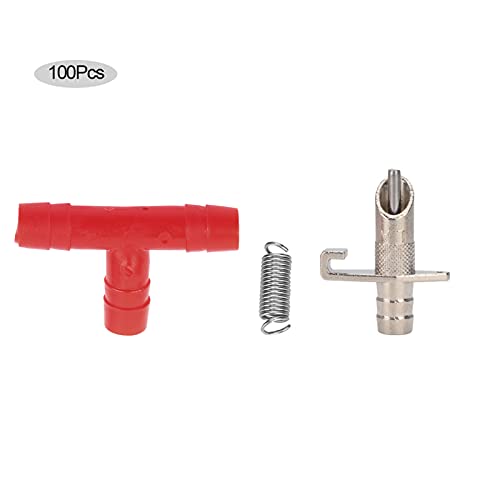 Animal Water Drinker Nippeltränke, Automatische Hühner Nippelbeckentränke, 100 Stück Wassertränke für Kaninchen, Gänse, Nager - Einfache Installation, Sauberes Frisches Wasser, (Verchromtem von QWUUYEC