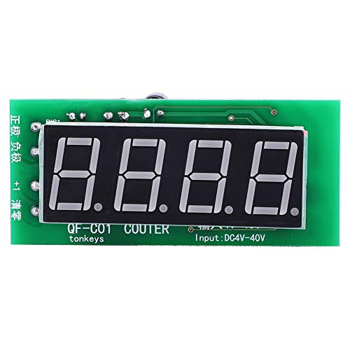 Counter Modul – Hochwertiges 4 - stelliges digitales Display mit Speicherfunktion + breiter Spannungsbereich + langlebige elektronische Komponenten für präzise Messungen von QWUUYEC
