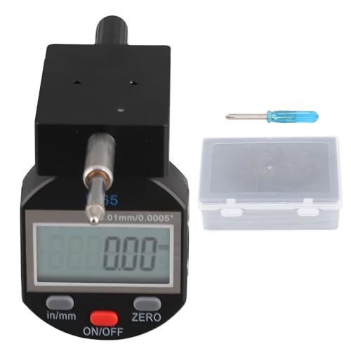 Digitales Wegmesssystem 0-10mm, Elektronischer Messuhr Vertikal, Für Automobil Glasprüfung - Präzise Messdaten, Dual Unit Conversion, Ideal Für KFZ Rundlaufprüfung von QWUUYEC