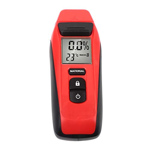 Feuchtigkeitstester - hoher Genauigkeitsmesser für Holz- und Baumaterialien mit einfacher LCD- und Auto -Leistung - Off, Langlebiges Öko - freundliches Design für Zuhause und Bau von QWUUYEC