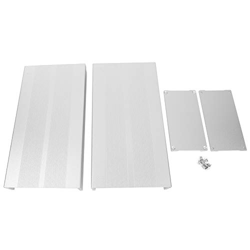 Gehege elektronische DIY Circuit Board Project Aluminium Box Kühlkoffer 55 x 106 x 200 mm ((Sand silver and flat plate)) von QWUUYEC