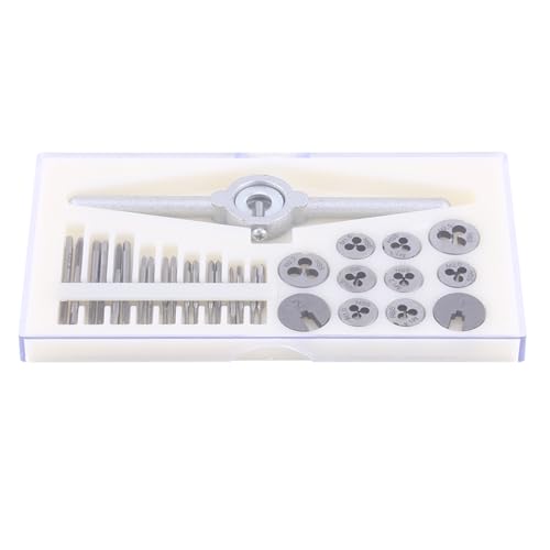 Gewindeschneider Set 30PCS, Hochgeschwindigkeitsstahl, Schrauben Entgrater, Präzise Innen - und Außengewinde Bearbeitung - Langlebig, Vielseitig, Ideal für Maschinenbau und von QWUUYEC