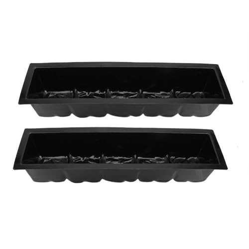 Gießform Für Pflanzsteine, 2 Stück Betonform Aus Kunststoff, 63,5 X 17,5 X 11,5 Cm - Robustes Material, Einfache Anwendung, Für Gartenpfade Und Betonpflaster von QWUUYEC