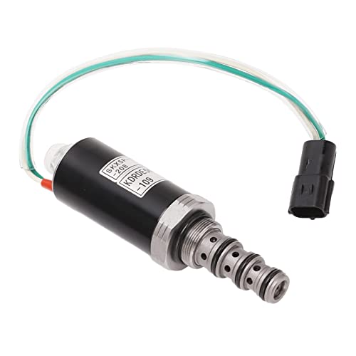 Hydraulikpumpen Magnetventil, KDRDE5K 20 40C07 109, Stahlgehäuse Robust - Hohe Leistung, Langlebige Verarbeitung, Für KOBELCO SK200 6E Bagger von QWUUYEC