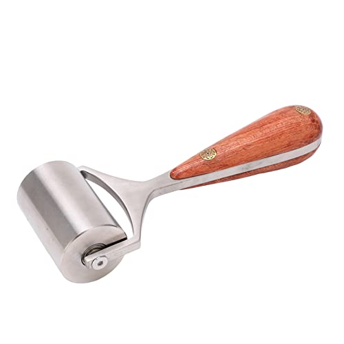 Leather Roller, Kantenroller Leder mit Griff aus Holz, Hoch Abriebfest, DIY Lederwerkzeug - Glättet Lederkanten, Vermeidet Luftblasen, Ideal für Lederhandwerk Leather Roller, Kantenroller Leder mit Griff aus Holz, Hoch Abriebfest, DIY Lederwerkzeug - Glättet Lederkanten, Vermeidet Luftblasen, Ideal für Lederhandwerk von QWUUYEC