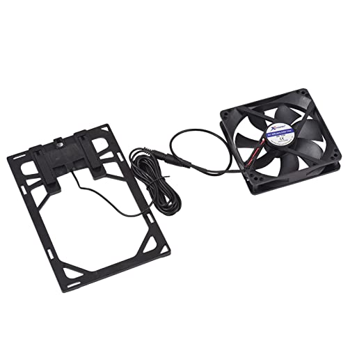 Mini Solarventilator – 6W 12V Solarbetriebener Mini - Abluftventilator + Ideal für Hühnerställe, Haustierhäuser, Gewächshäuser und Schuppen mit 3 Metern Kabel von QWUUYEC