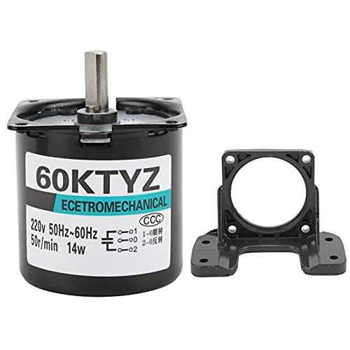 Motor Permanent Magnet AC Synchronmotor, 20rpm, AC220V, Getriebemotor - Hohe Zuverlässigkeit, Metallgetriebe, Für CNC Werkzeugmaschinen und Elektronikfertigung (Typ 5) von QWUUYEC