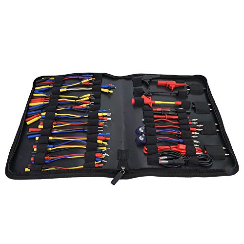 Multimeter Test Lead Kit Set 70 Stück, Prüfmittel Zubehör mit LED Stroboskop - Hochwertige Messgeräte, Vielseitige Prüfkabel für Automobil und Elektronik von QWUUYEC