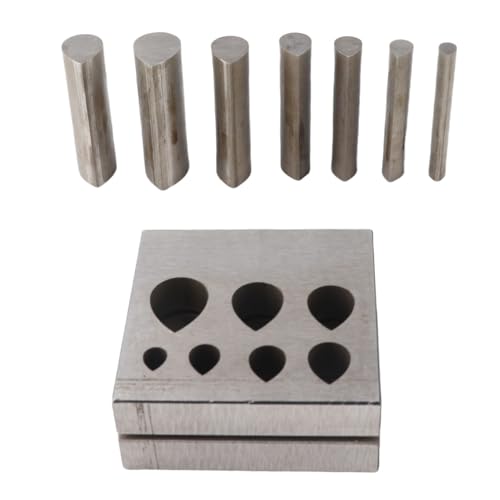 Punzierstempel Set, Disc Cutter Werkzeug Aus 45 Stahl, 7 Verschiedene Größen - Flacher Für Präzises Stanzen, Ideal Für Schmuck Und Leder Bearbeitung Punzierstempel Set, Disc Cutter Werkzeug Aus 45 Stahl, 7 Verschiedene Größen - Flacher Für Präzises Stanzen, Ideal Für Schmuck Und Leder Bearbeitung von QWUUYEC