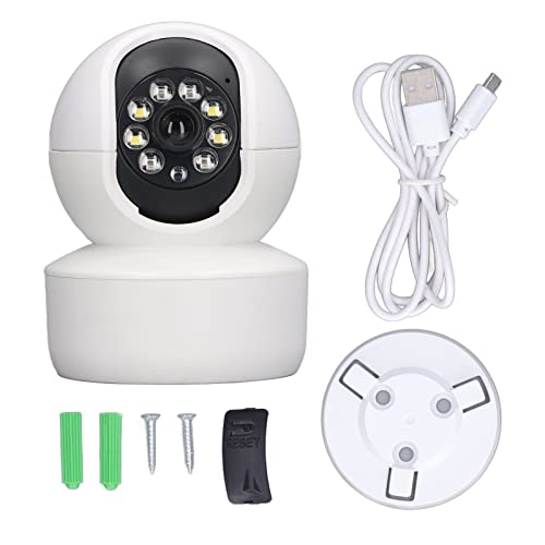 QWUUYEC IP Cam 1080p HD Überwachungskamera, Intelligente PTZ, 2 Weit Sprachkommunikation, WiFi - Nachtsicht, Bewegungsmelder, Fernzugriff, Für Innen und Außen von QWUUYEC