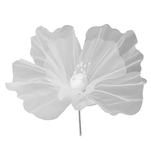 QWUUYEC Organza -Blume - Weiches faltbares Gaze -Material, leuchtende Farben mit exquisiter Textur für Hochzeits Hintergrund, Autoation, Party und Fotografie -Requisiten (Type 1) von QWUUYEC