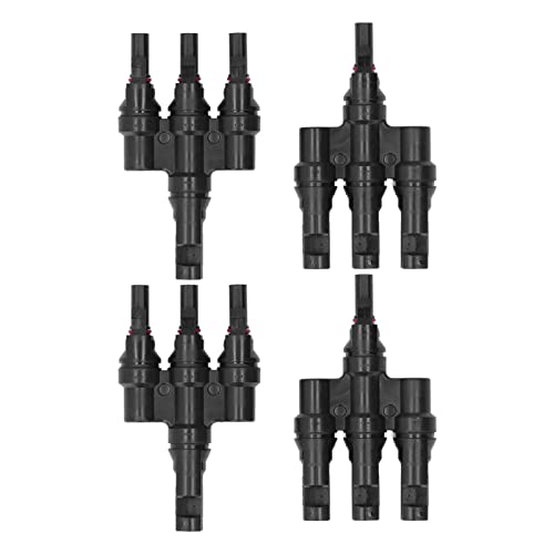 QWUUYEC Solar PV Stecker Set, PPO Gehäuse, 2 Stück, 1000V, 6mm² - Selbstverriegelnd, Beständig, Für Photovoltaik Anlagen (PV-LT-3) von QWUUYEC