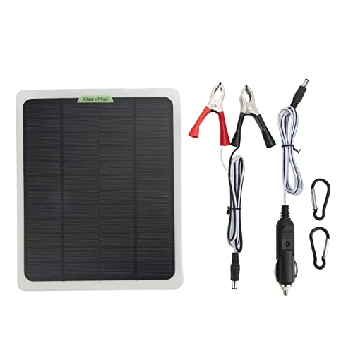 QWUUYEC Tragbares Solar -Batterie -Kit 12V 20W monokristalliner Dual -USB -Ausgangsbatteriepfleger für Wohnmobilauto -Boot von QWUUYEC