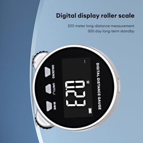 RTO05106 Entfernungsmesser – Hochpräziser digitaler Rollmaßstab mit LCD - Display + 199.999m Reichweite + langlebiger Akku für Bau, Heimwerker und tägliche Anwendungen von QWUUYEC