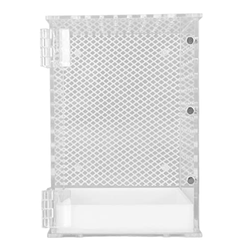 Reptilien Terrarium Tank Aus Acryl, Transparent, Für Leopardgecko Schlange Frosch L - Magnetische Tür, Gute Belüftung, Wasserdichtes Design Für Exotische Haustiere (Kleine Größe) von QWUUYEC