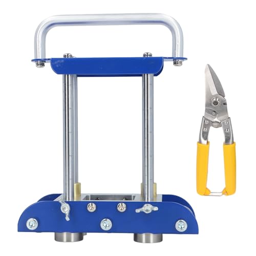 Roller - 3 Station Manual Metall Bender, stabil gleiche Biegungen 0-90 °, sicheres V Roller -Design, Dach- und Blecharbeiten für Stahl Aluminiumkupfer 0,3-1,0 mm Dicke von QWUUYEC
