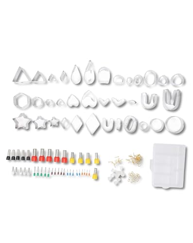 Runder Tonohrringschneider - Edelstahl scharfe Klinge für DIY -Polymer -Lehmschmuck, die Kit mit einfachem Betrieb für Ohrringe Keychains Ringe Halsketten machen Runder Tonohrringschneider - Edelstahl scharfe Klinge für DIY -Polymer -Lehmschmuck, die Kit mit einfachem Betrieb für Ohrringe Keychains Ringe Halsketten machen von QWUUYEC