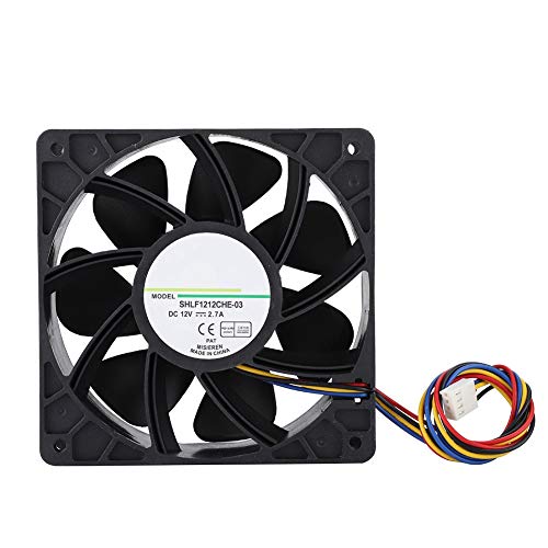SHLF1212CHE - 03 DC12V Kühlschrankventilator – Effiziente Kühlung mit starker Wärmeableitung + Geräuschloser Betrieb für Server, Extreme Kühle und Heimgebrauch von QWUUYEC