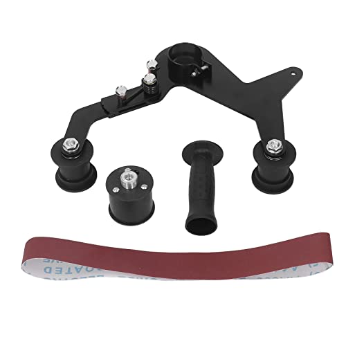 Bandschleifer Adapter Edelstahl, Stabile Schleifmaschine Für Rohr Und Rohr 14mm/0.55in - Robust Und Vielseitig, Für Holz Metall Edelstahl Schleifen Und Polieren von QWUUYEC