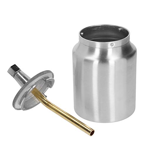 Lackmischbecher 1000ml Aluminium, Saugsystem, Beschichtungsgerät Zubehör - Robustes Material, Korrosionsbeständig, Präzise Farbdosierung für Reparaturarbeiten von QWUUYEC