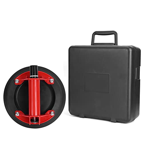 Glasheber Vakuum Saugnapf 20,5cm mit Einhandpumpe, Plastik Saugheber bis 100kg - Robust, Rostfrei, Einfache Anwendung für Glas und Fliesen von QWUUYEC