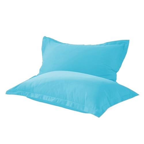 Kissenbezug 2pc Baumwolle einfarbig reaktiv gefärbt Stoff Kissenbezug Verschiedene Größen(Color 2,65x65cm) von QWWQYDY