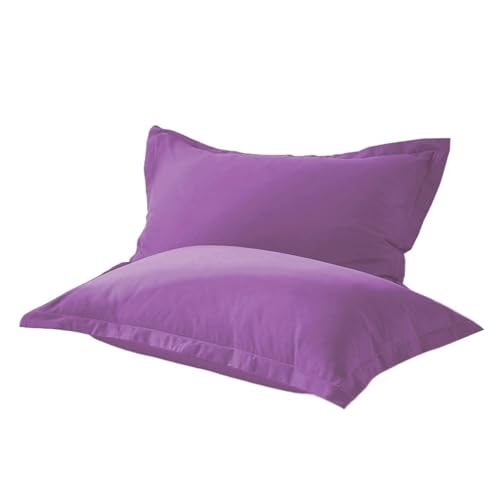 Kissenbezug 2pc Baumwolle einfarbig reaktiv gefärbt Stoff Kissenbezug Verschiedene Größen(Color 6,65x65cm) von QWWQYDY